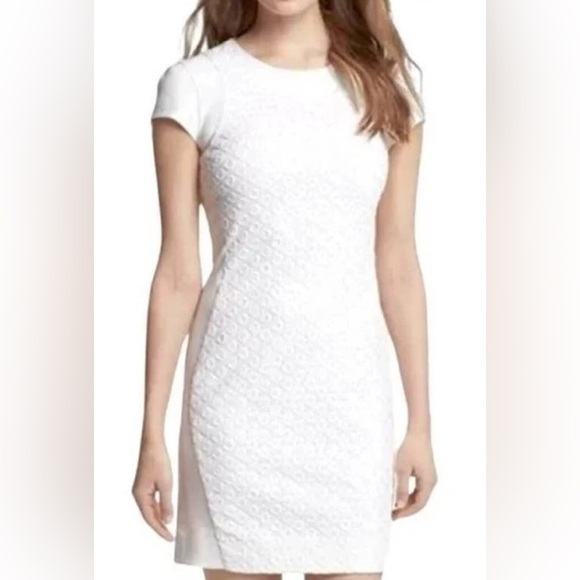 Diane Von Furstenberg Pele Eyelet Mini Dress - Picture 1 of 9